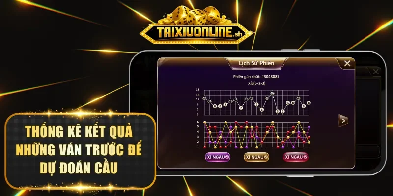 Thống kê kết quả những ván trước để dự đoán cầu